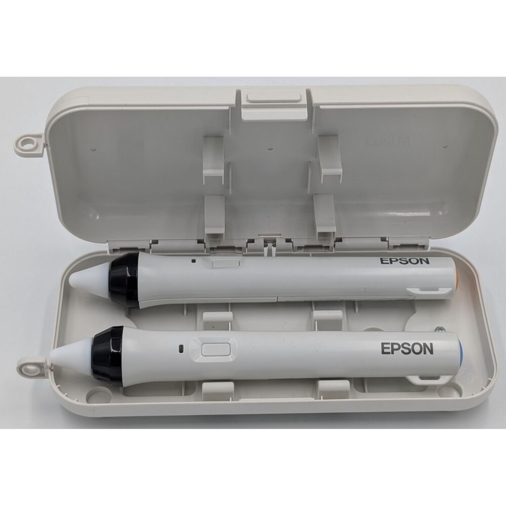 Epson ELPPN04 Easy Interactive Pen Orange & Blue Stylus Pens & Magnetic Case